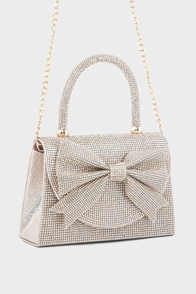 Top Handle Hand Bags BH0038-Golden