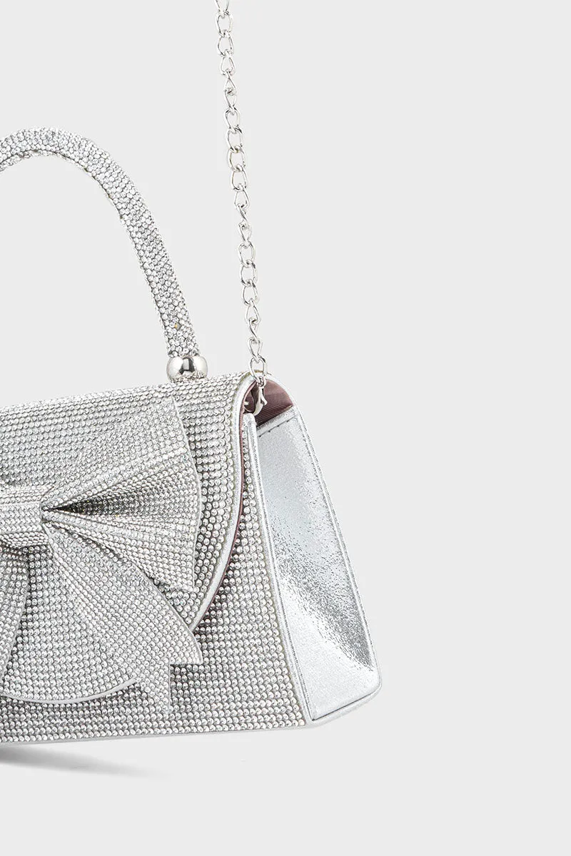 Top Handle Hand Bags BH0038-Silver