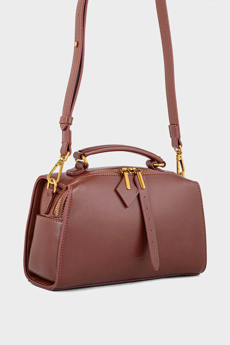 Top Handle Hand Bags BH0088-Brown
