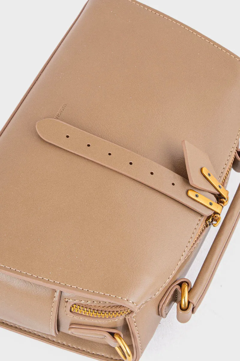 Top Handle Hand Bags BH0088-Coffee
