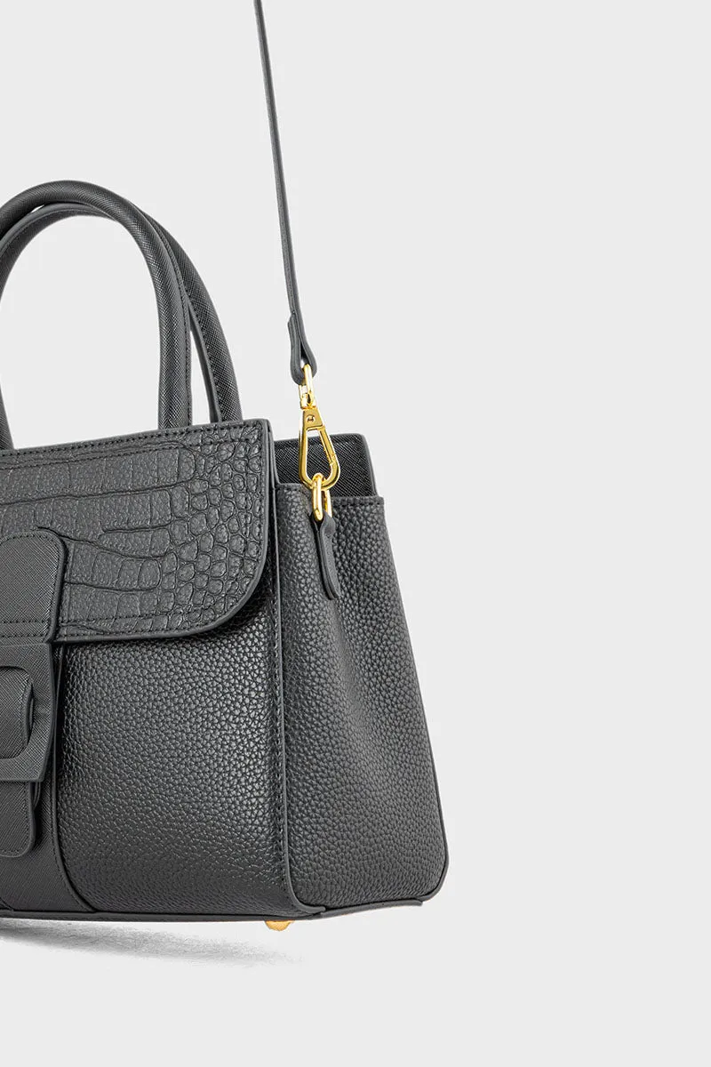 Top Handle Hand Bags BH0089-Black