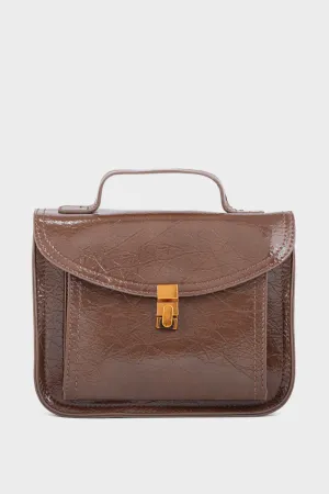 Top Handle Hand Bags BH0103-Brown
