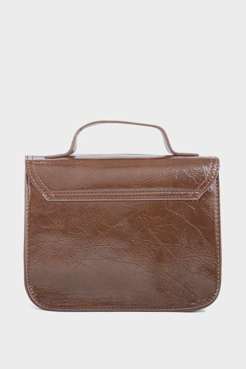 Top Handle Hand Bags BH0103-Brown