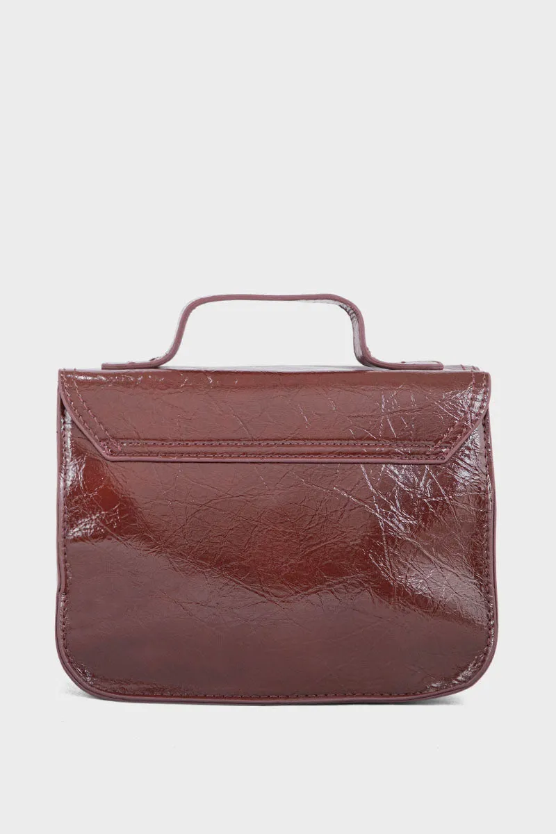 Top Handle Hand Bags BH0103-Maroon