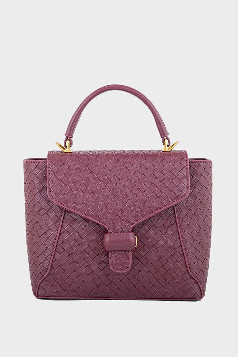 Top Handle Hand Bags BH0109-Maroon