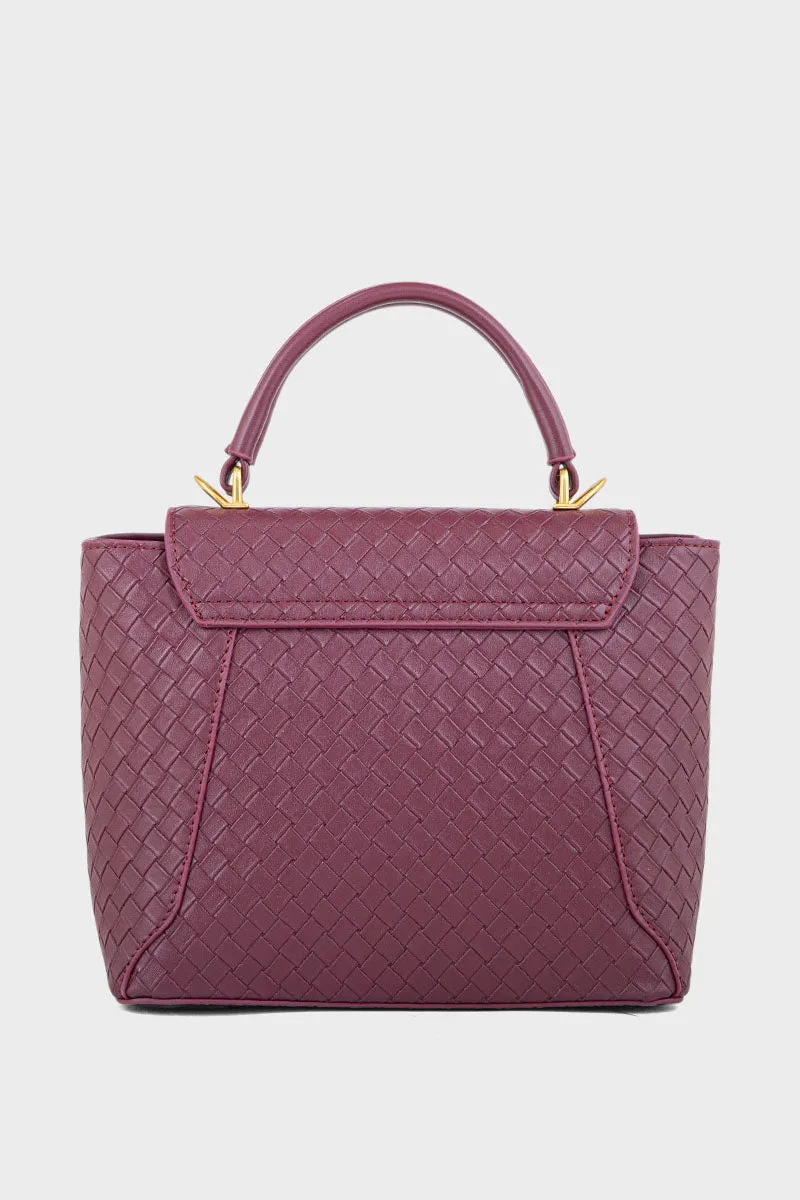 Top Handle Hand Bags BH0109-Maroon