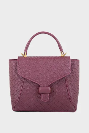 Top Handle Hand Bags BH0109-Maroon