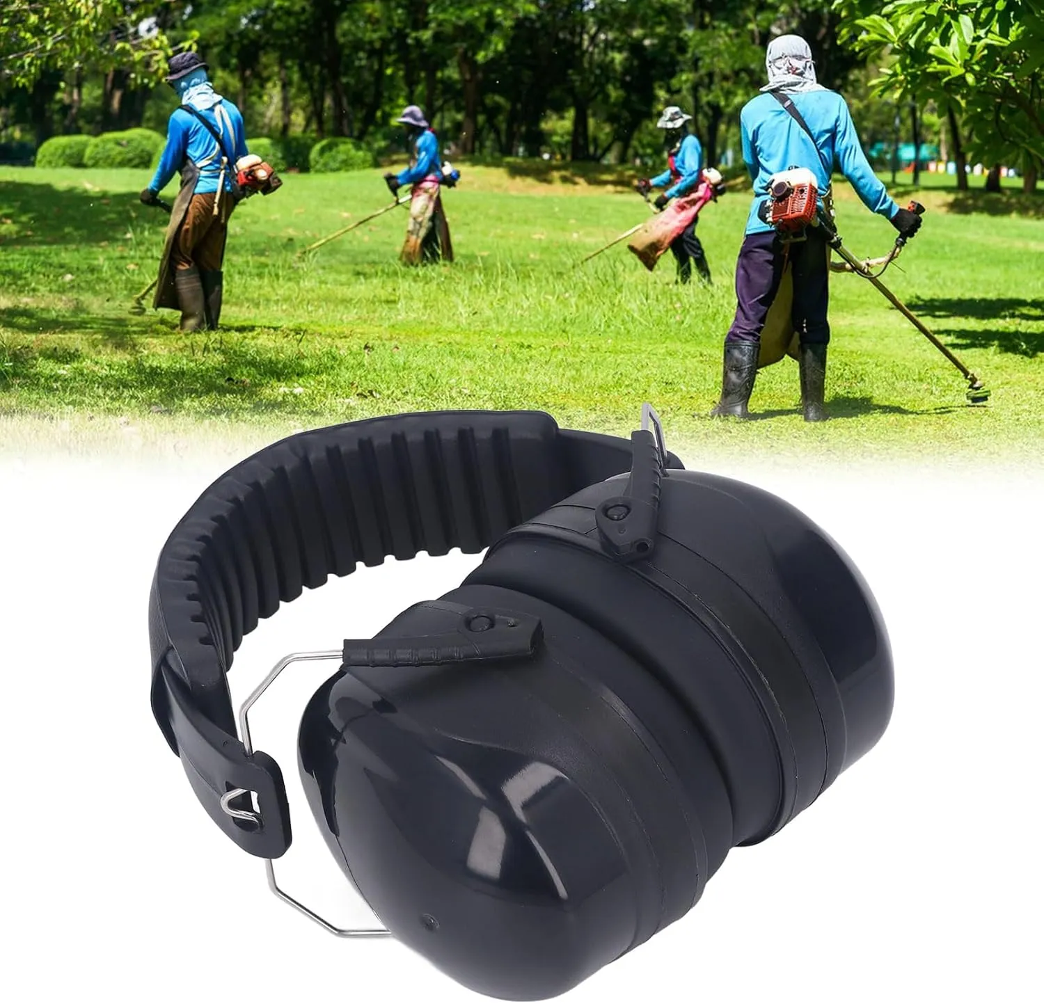 Topyond Shooting Earmuff Ear Hearing Protection NRR 28DB Sound Proof Earmuffs Mute Insulation Noise Canceling for Shooting Sleeping Learning Black