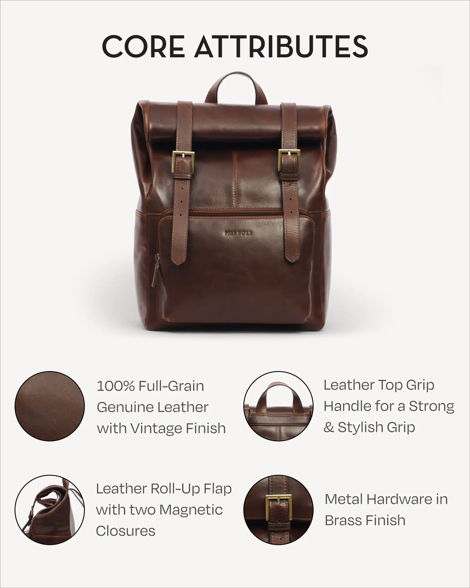 Toronto Backpack - Vintage Brown
