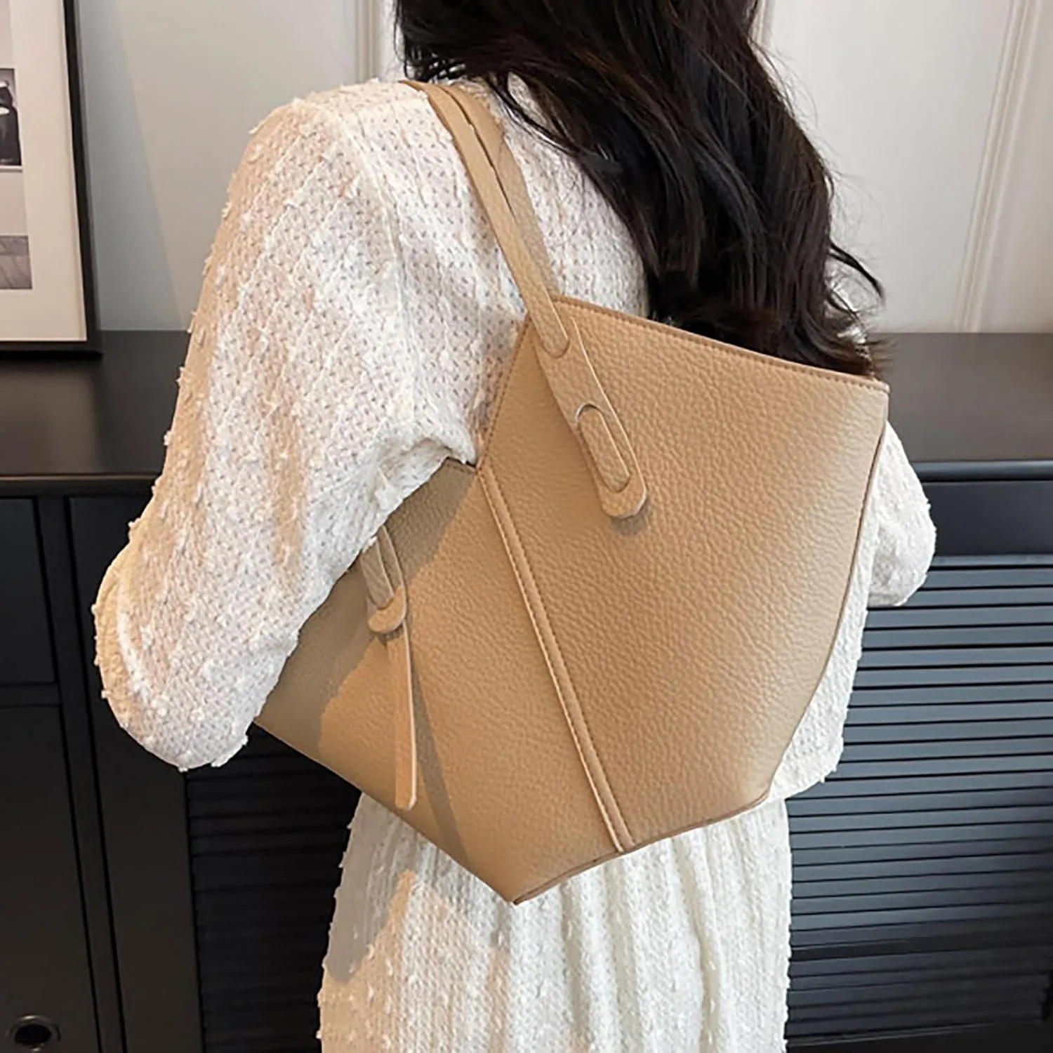 Tote Bag For Women Elegant Dumplings Handbags Ladies Purse Satchel Shoulder Bags Underarm Bag Leather Bag For Ladies V