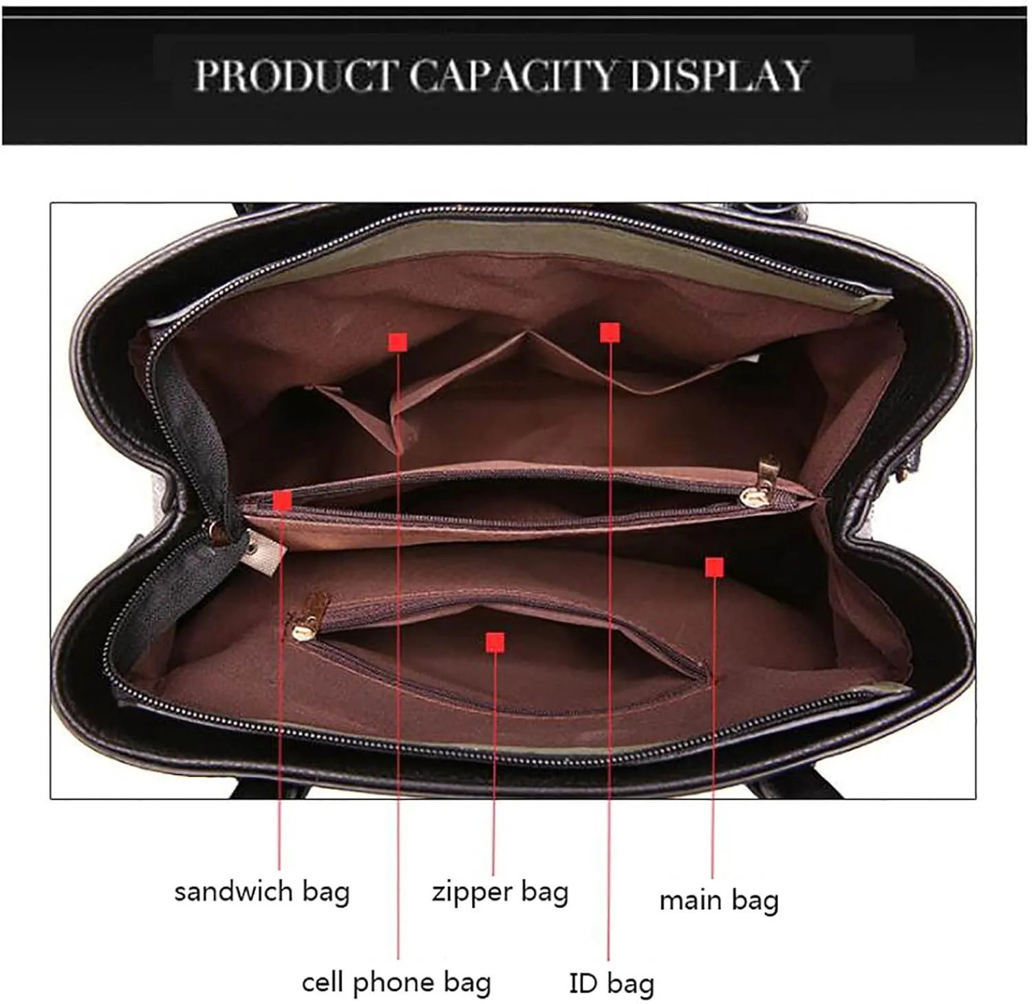 Tote Bag For Women Ladies Large Capacity Hobo Handbag Soft Leather Woman Messenger Bags Luxury Purses Crossbody Handbags