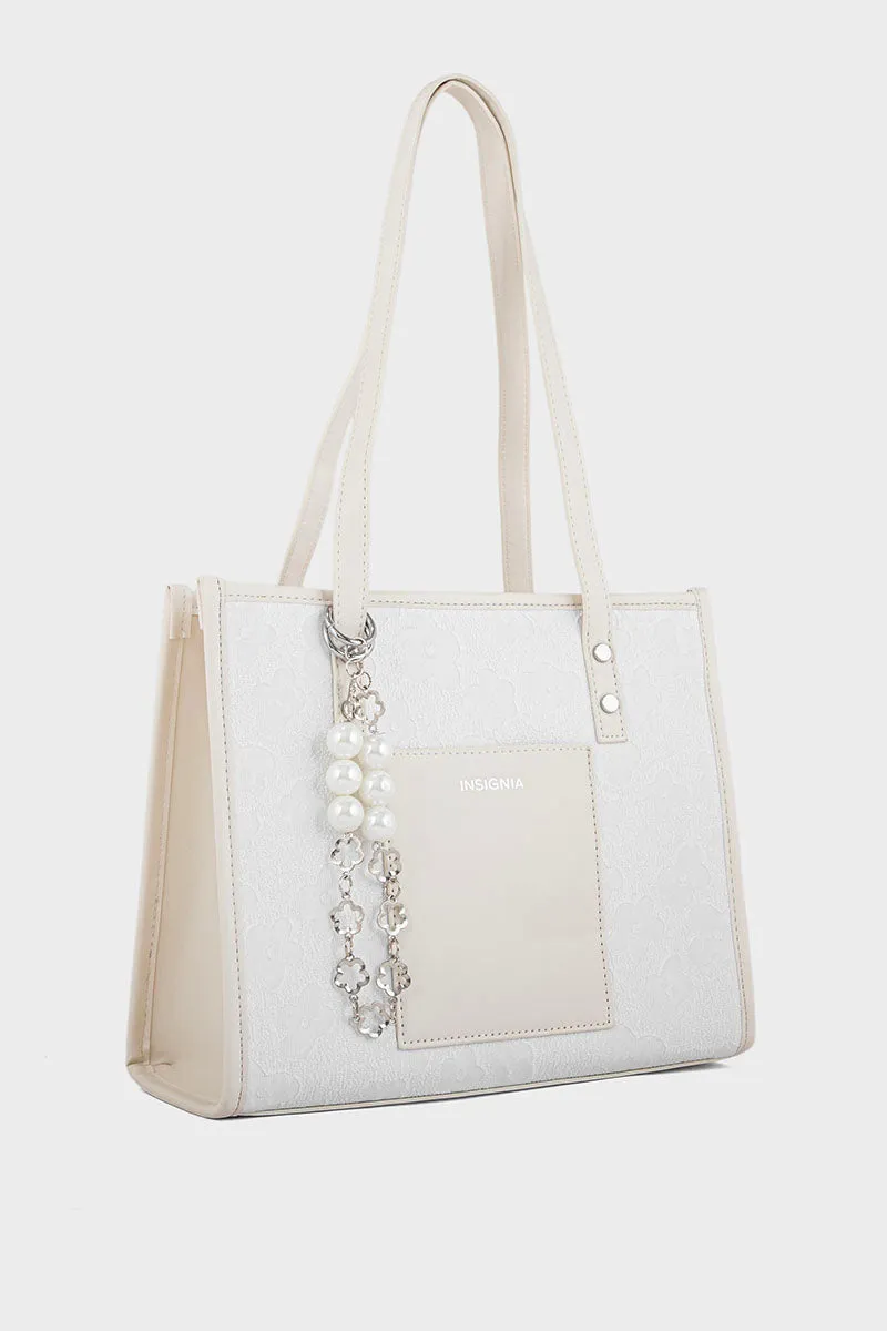 Tote Hand Bags BS2106-White
