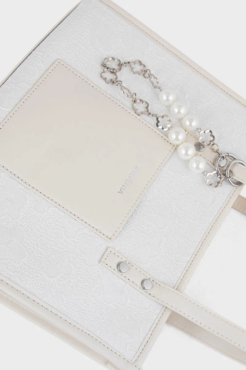 Tote Hand Bags BS2106-White
