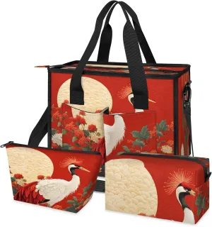 Tote Satchel Bag Set 3PCS for Women, Tote Briefcase Shoulder Handbag Purse Satchels