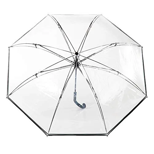 totes InBrella Reverse Close Umbrella, Clear