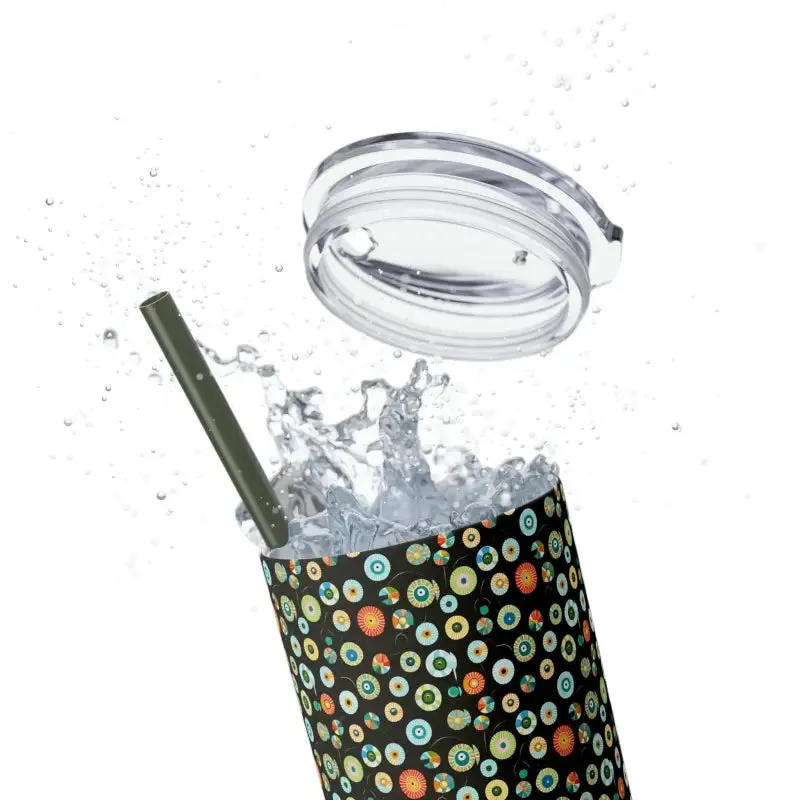 Trendy Skinny Tumbler with Color Matching Straw