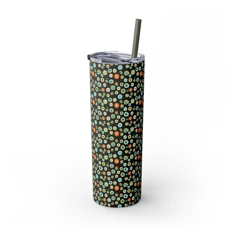 Trendy Skinny Tumbler with Color Matching Straw