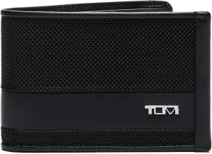 TUMI - Alpha Slim Single Billfold - Slim Wallet - Ballistic Nylon Wallet - Hidden Card Pocket - 3.0" X 4.4" X 0.6" - Black
