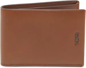 TUMI - Nassau Slim Single Billfold Wallet - Card Holder Wallet for Men & Women - RFID Wallet Protection - Nappa Leather Material - Cognac