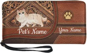 Tuoxiukan Custom Wristlet Wallets For Women Keychain Zipper Personalized Wallets with Name Mens Slim Minimalist Purse Wallets PU Leather Phone Case Cash ID Card Clutch Pouch
