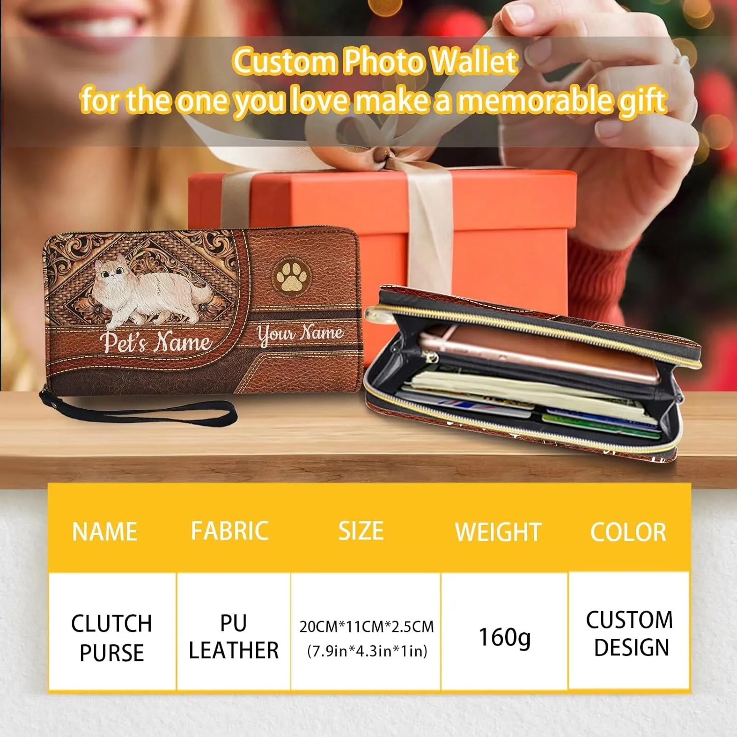 Tuoxiukan Custom Wristlet Wallets For Women Keychain Zipper Personalized Wallets with Name Mens Slim Minimalist Purse Wallets PU Leather Phone Case Cash ID Card Clutch Pouch
