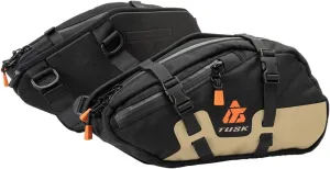 TUSK Traverse Pannier Bags Base System Black/Tan