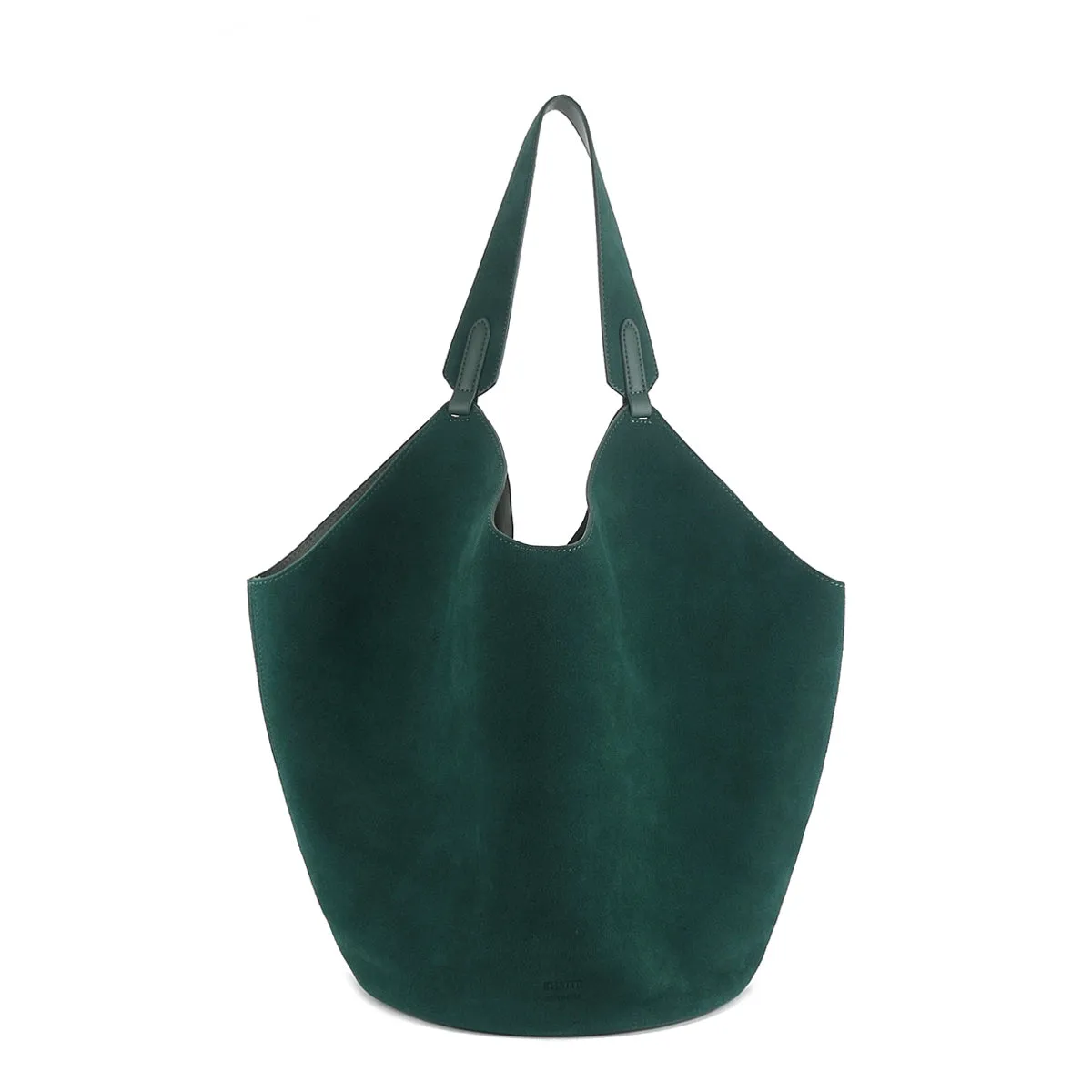 Two-Tone Leather Tote Bag