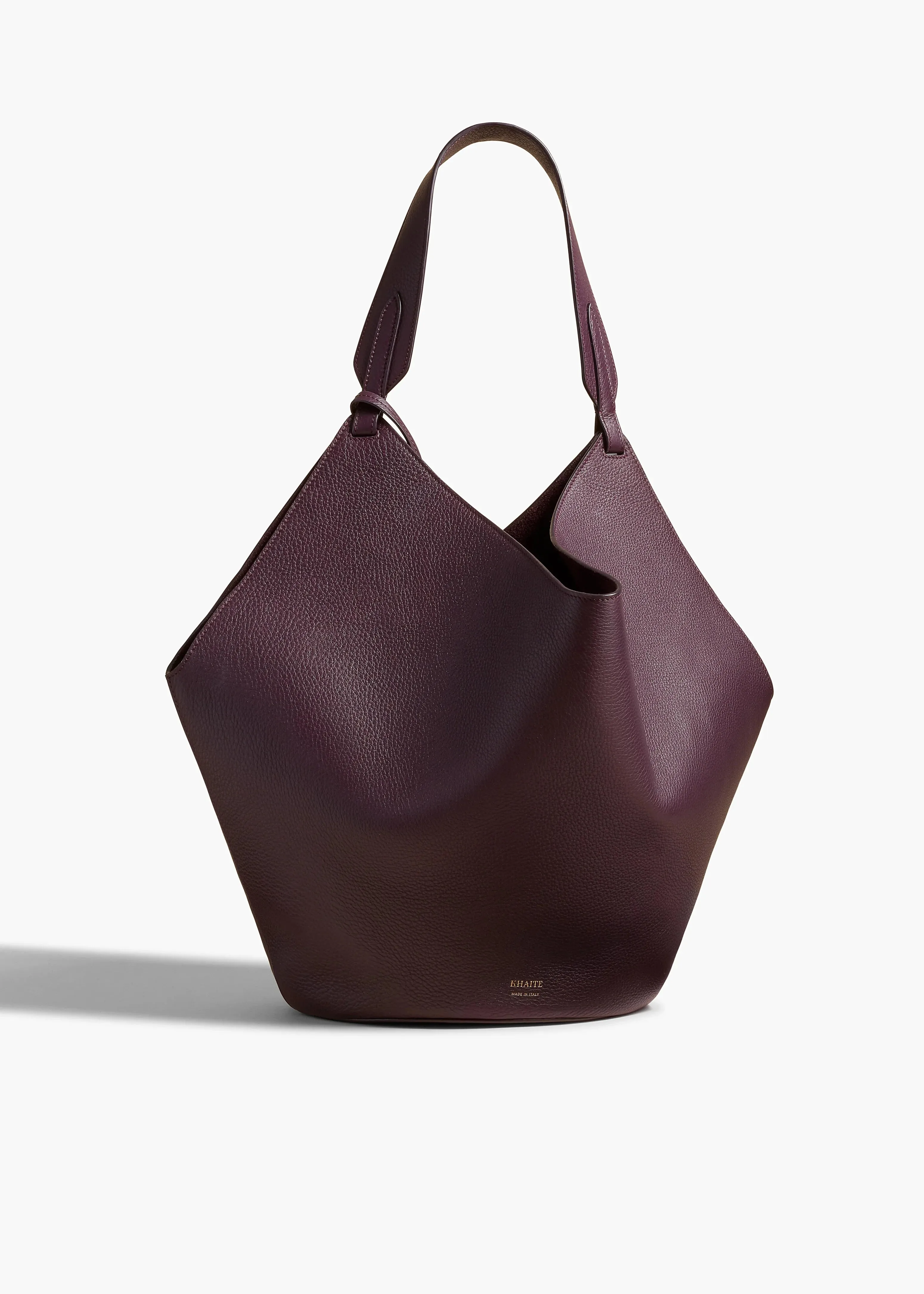 Two-Tone Leather Tote Bag