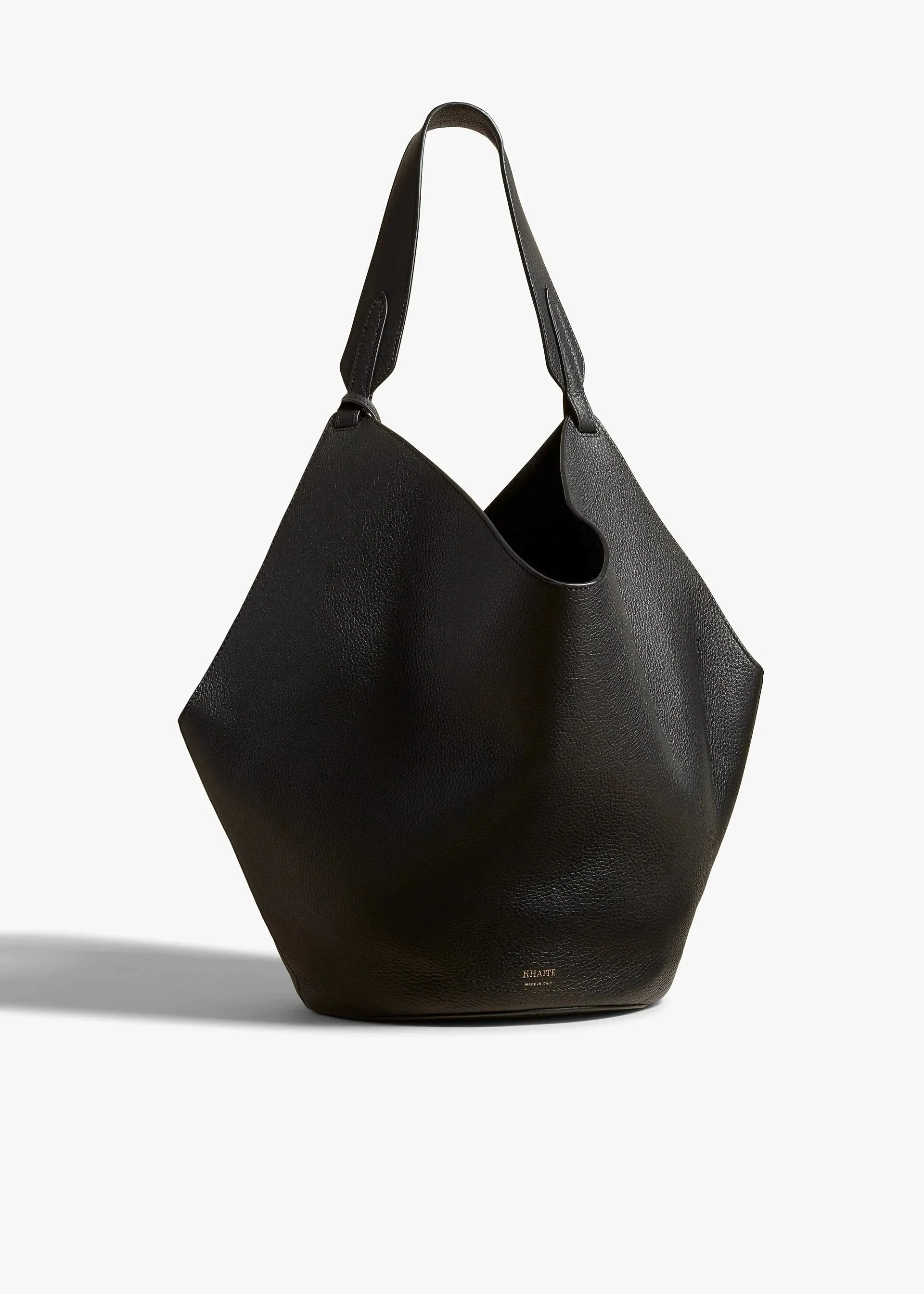 Two-Tone Leather Tote Bag