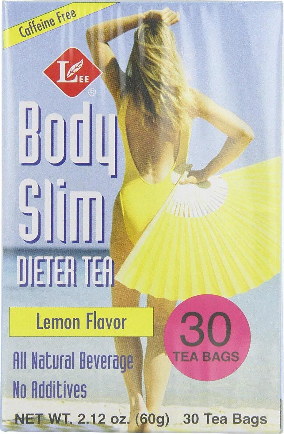 Uncle Lees Body Slim Dieter Tea, Caffeine Free Chinese Herbal Tea with Senna Leaves and Natural Lemon Flavor, Keep Your Diet on Track for a Healthy Weight, 30 Tea Bags Per Box