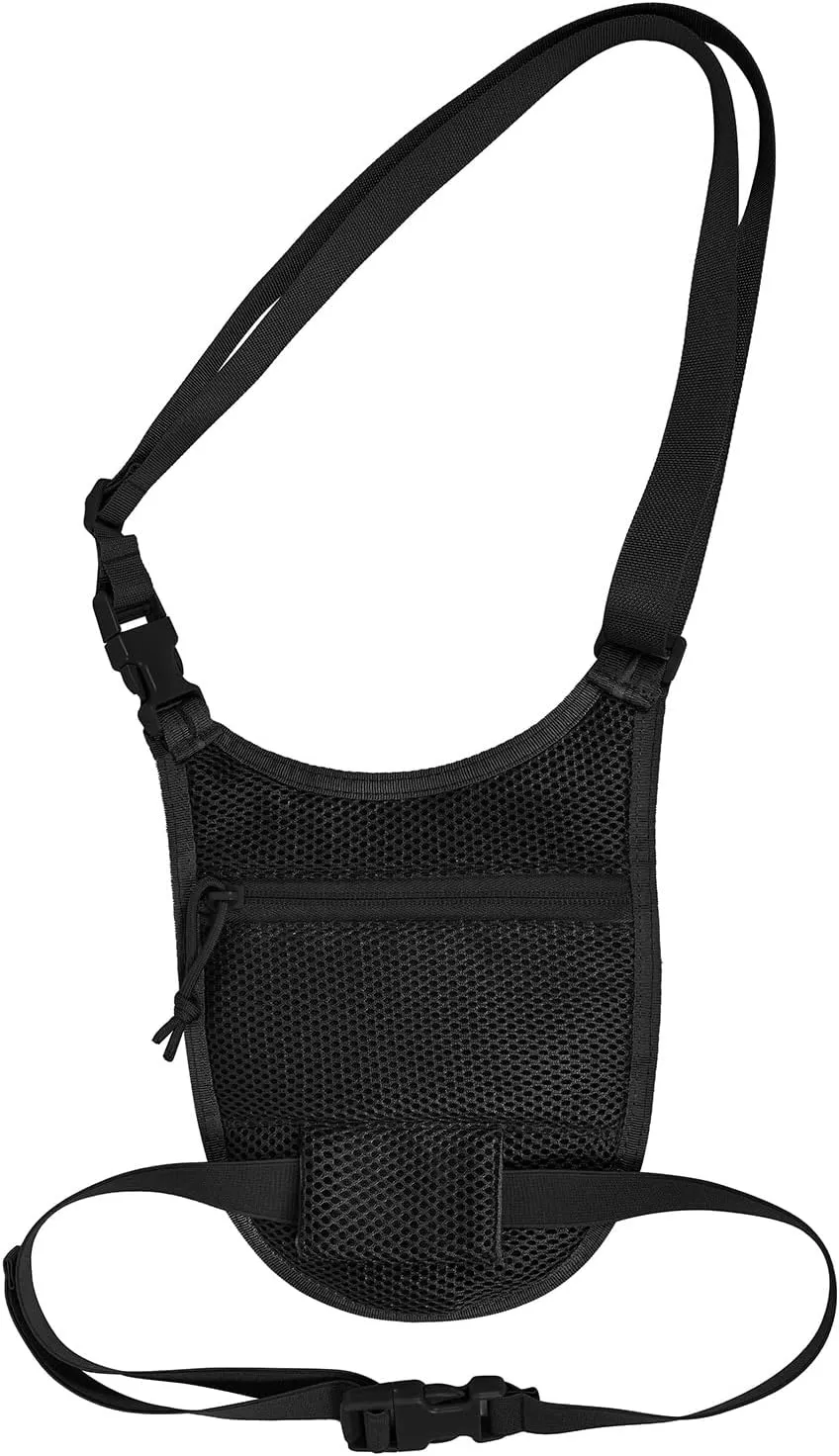 Underarm sling bag for men,Slim anti theft Conceal Carry crossbody tactical Chest Molle bag with Elastic Waistband