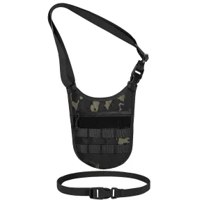 Underarm sling bag for men,Slim anti theft Conceal Carry crossbody tactical Chest Molle bag with Elastic Waistband