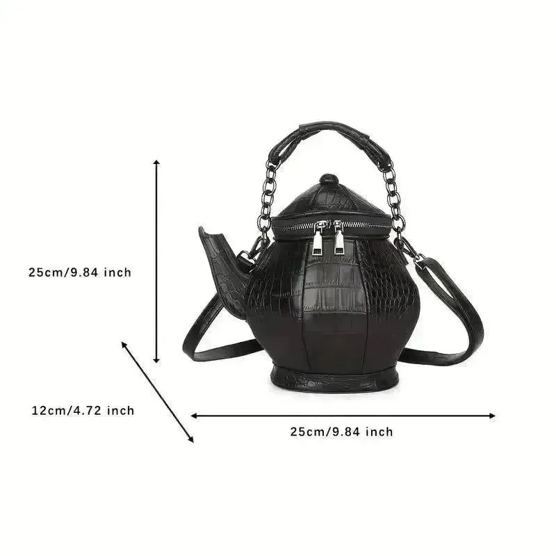 Unique Gothic 3D Tea Pot Purse