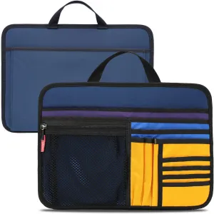 Unisex Bag Briefcase Insert Organizer for Work Office File Document Laptop Storage Organizer (S) (Multi Colors)