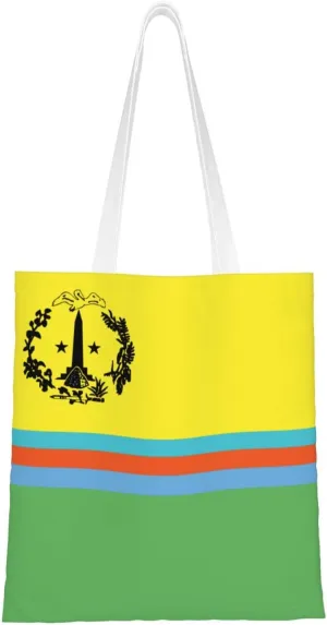 Unity Flag St Martin Tote Bag for Women Canvas Shopping Bags Reusable Beach Bag Grocery Bags Tote Shoulder Bag Gift Bags