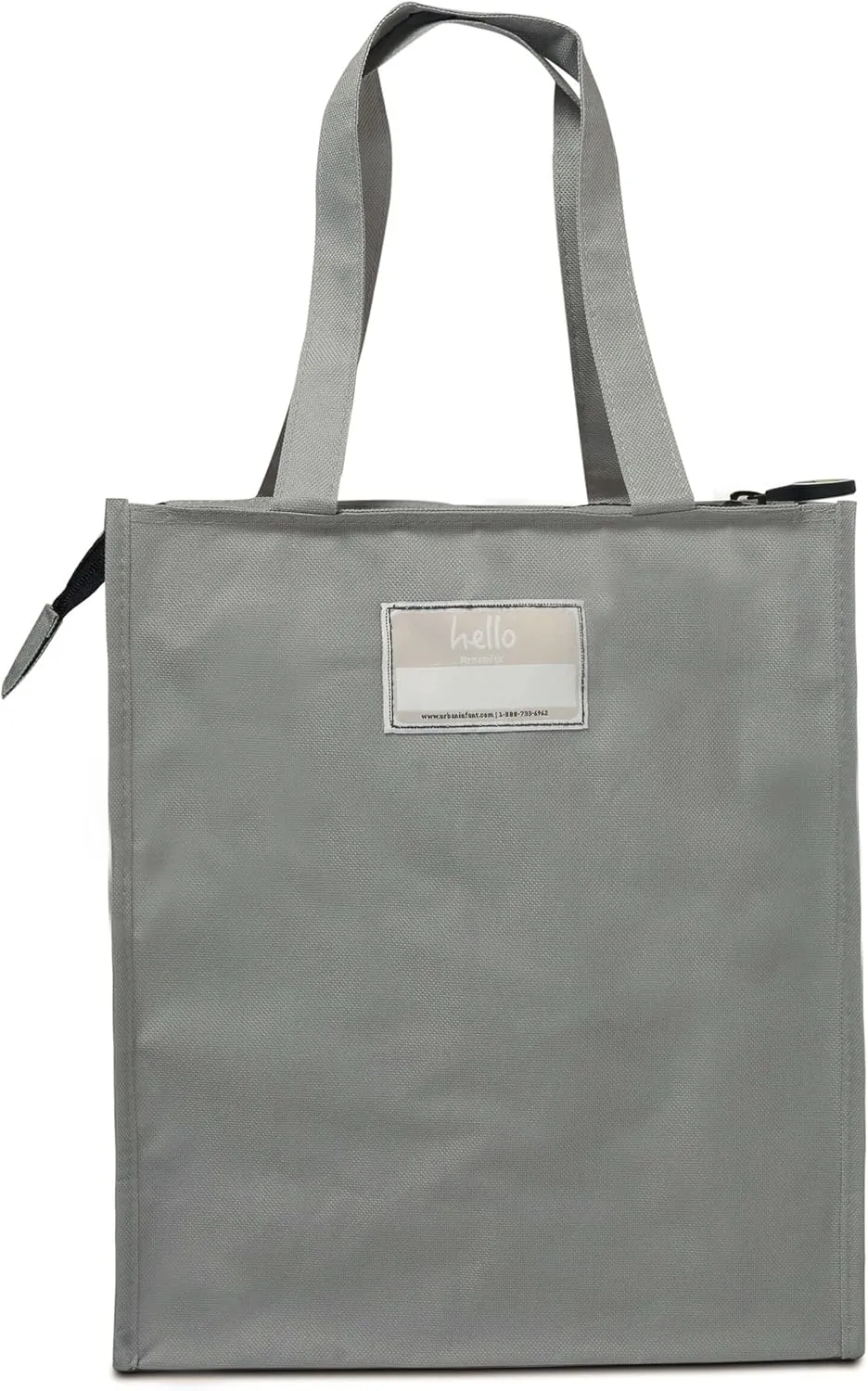 Urban Infant Tote Bag for Kids - Outer Pocket, Name Tag, 2 Mesh Bottle Holders, and Zippered Top