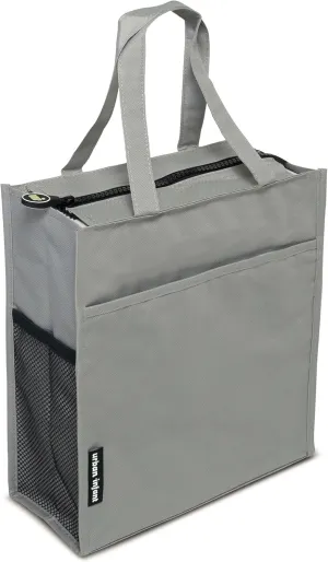 Urban Infant Tote Bag for Kids - Outer Pocket, Name Tag, 2 Mesh Bottle Holders, and Zippered Top