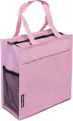 Urban Infant Tote Bag for Kids - Outer Pocket, Name Tag, 2 Mesh Bottle Holders, and Zippered Top