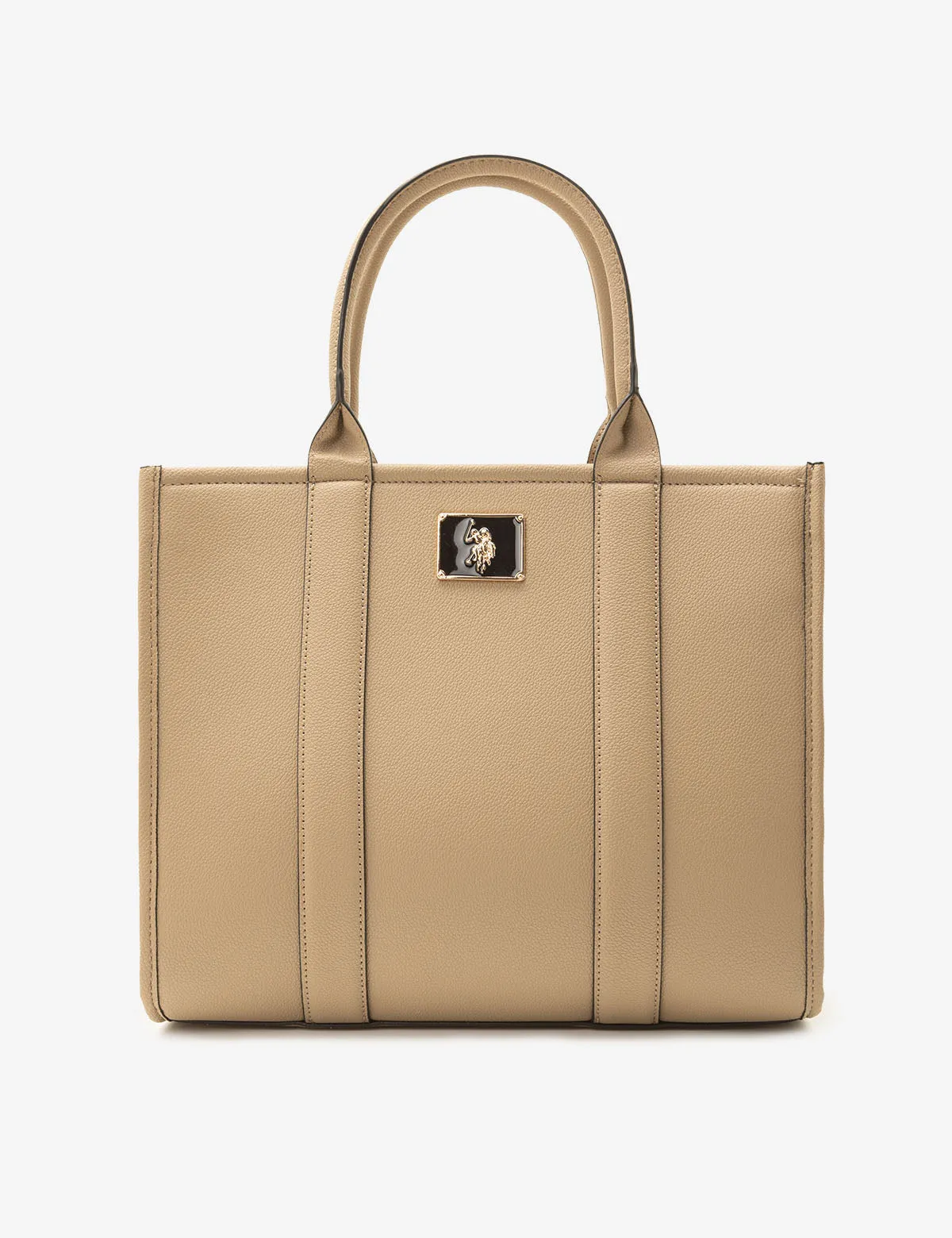 USPA BOX TOTE WITH CROSSBODY STRAP