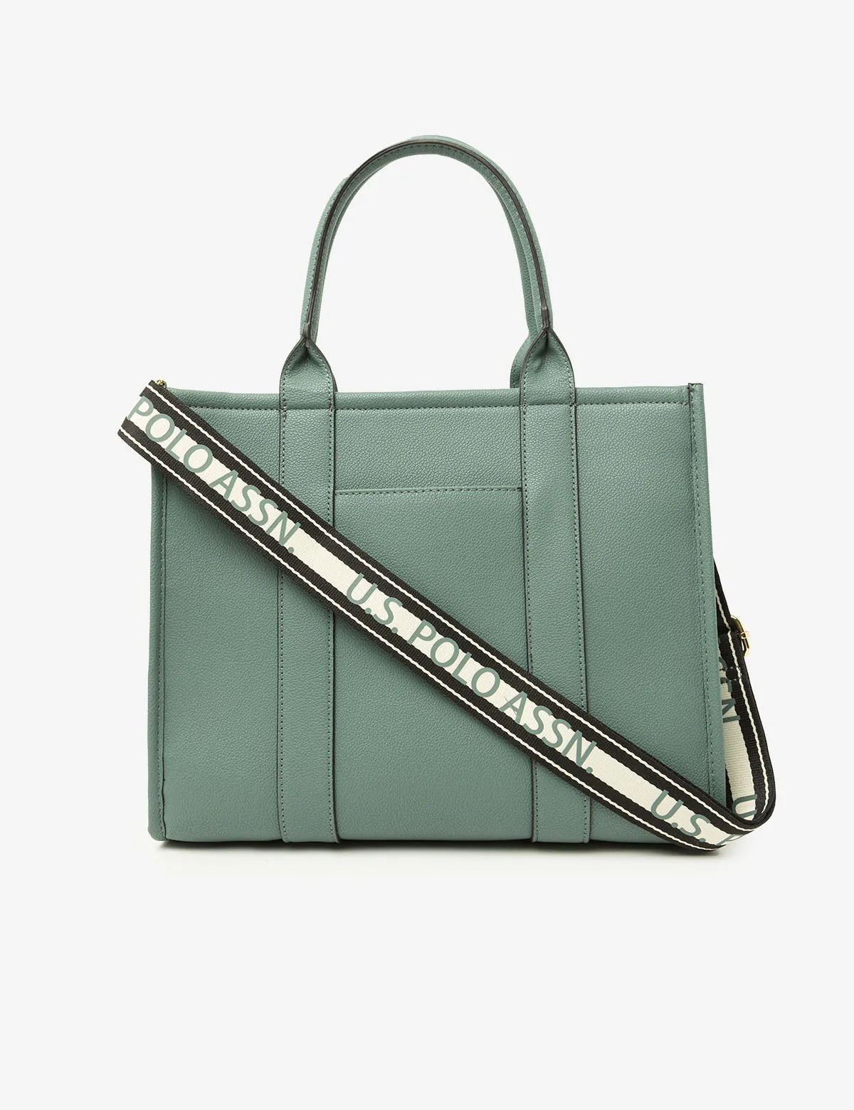 USPA BOX TOTE WITH CROSSBODY STRAP