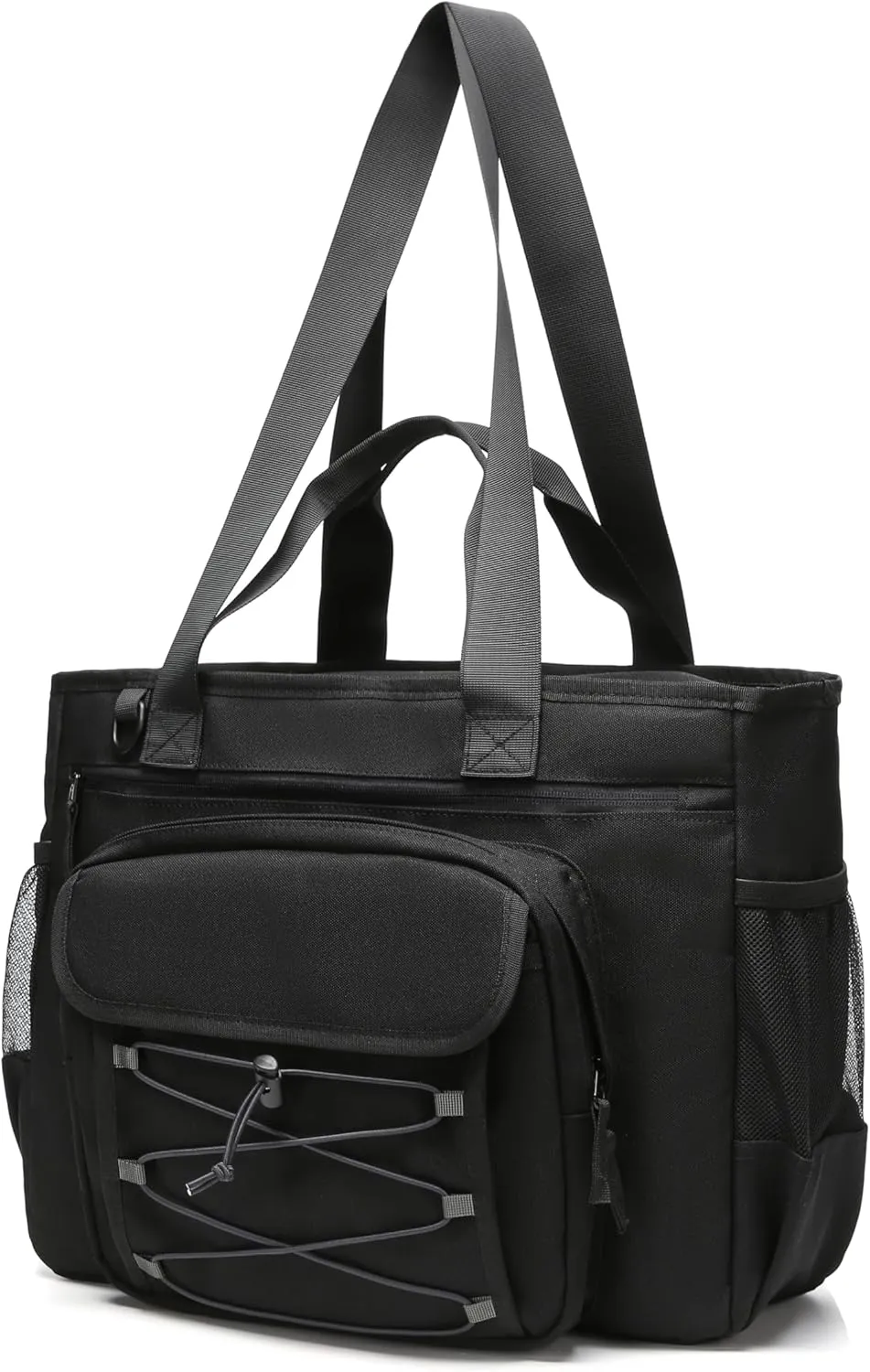Utility Tote Bag with Zipper and Pockets for Women Large Utility Totes with Laptop Compartment
