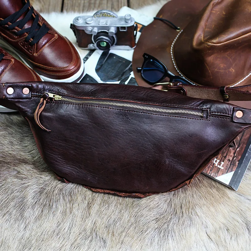 Vegetable Tanned Leather Waist Bag