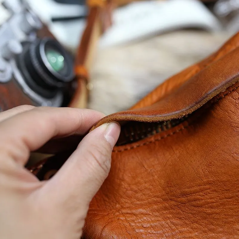 Vegetable Tanned Leather Waist Bag
