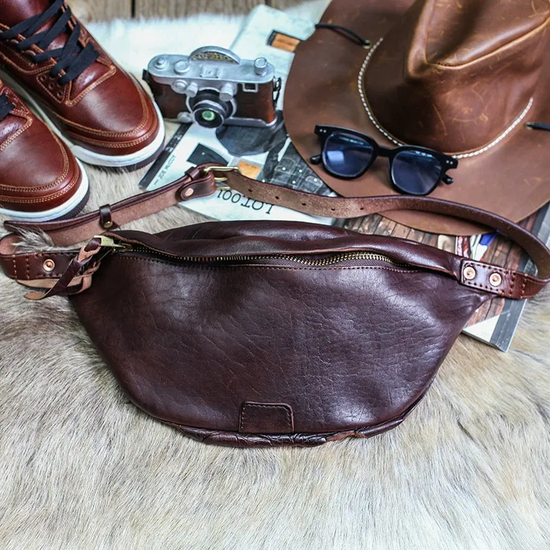 Vegetable Tanned Leather Waist Bag