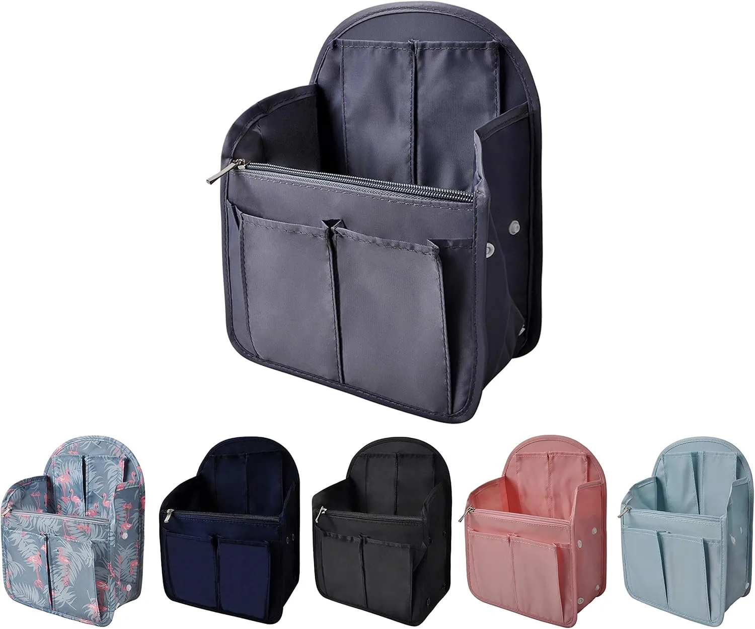 Vercord Backpack Organizer Insert Liner Hanging Travel Bag in Bag with Many Pockets