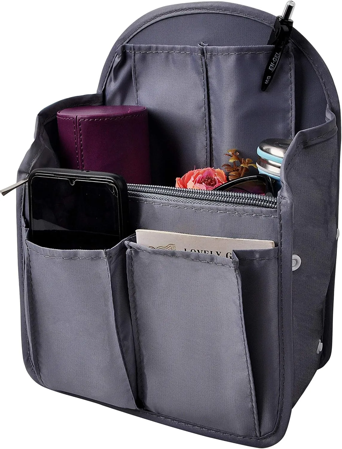 Vercord Backpack Organizer Insert Liner Hanging Travel Bag in Bag with Many Pockets