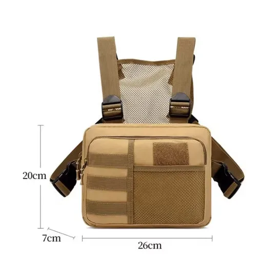 Vest Bag Streetwear Chest Rig Packs Fashion Portable Oxford Multifunctional Multi-pockets Waterproof for Running Travel
