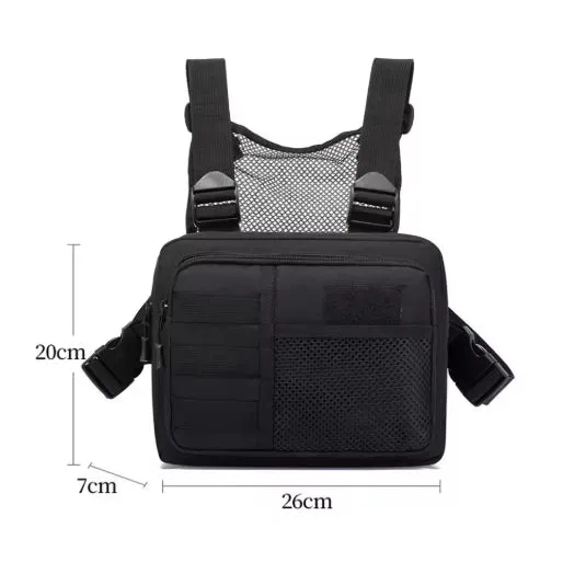 Vest Bag Streetwear Chest Rig Packs Fashion Portable Oxford Multifunctional Multi-pockets Waterproof for Running Travel