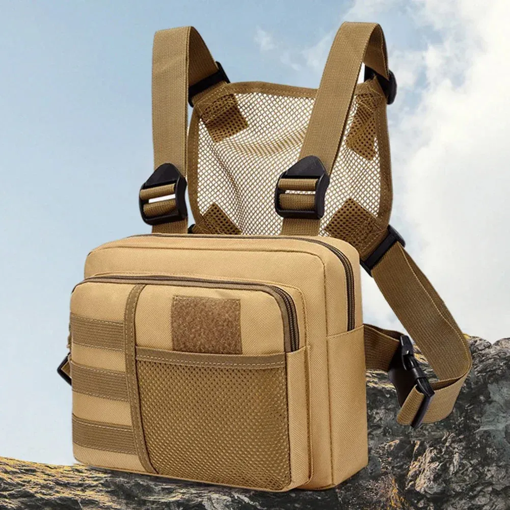 Vest Bag Streetwear Chest Rig Packs Fashion Portable Oxford Multifunctional Multi-pockets Waterproof for Running Travel