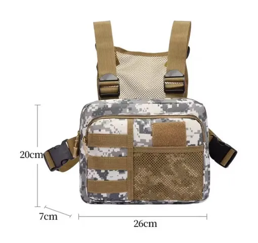 Vest Bag Streetwear Chest Rig Packs Fashion Portable Oxford Multifunctional Multi-pockets Waterproof for Running Travel